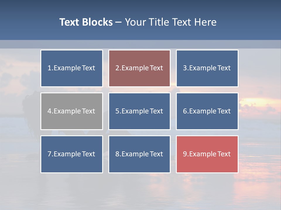 Woman In The Sunset PowerPoint Template