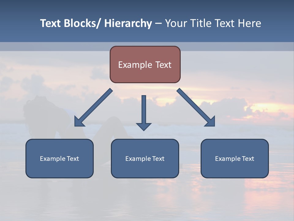 Woman In The Sunset PowerPoint Template