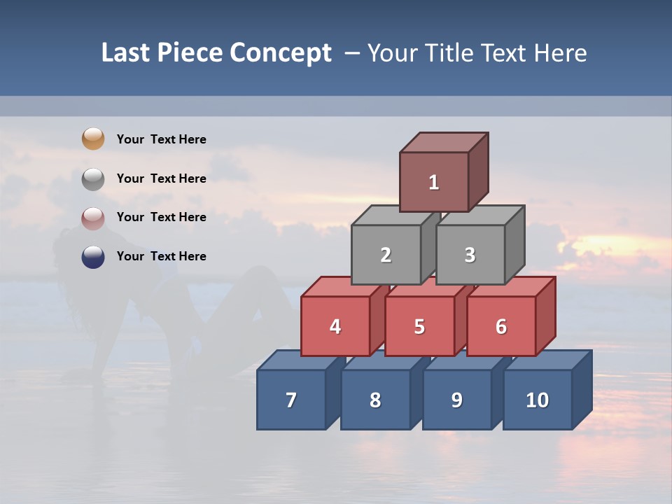 Woman In The Sunset PowerPoint Template