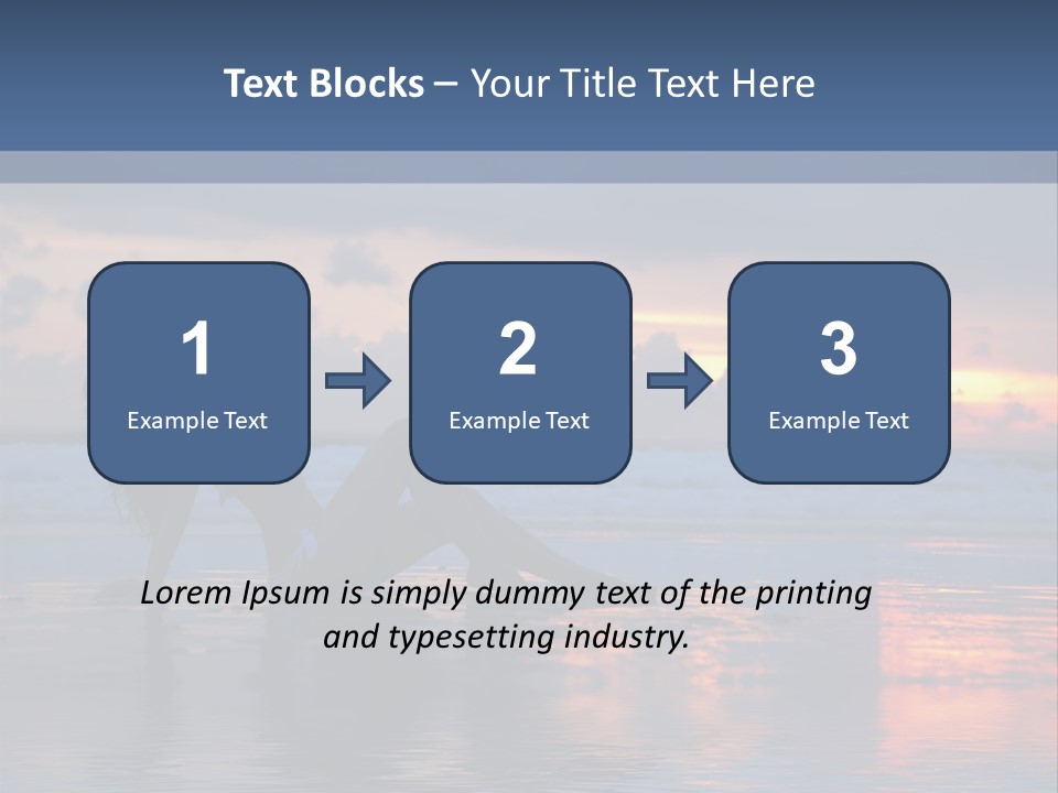 Woman In The Sunset PowerPoint Template