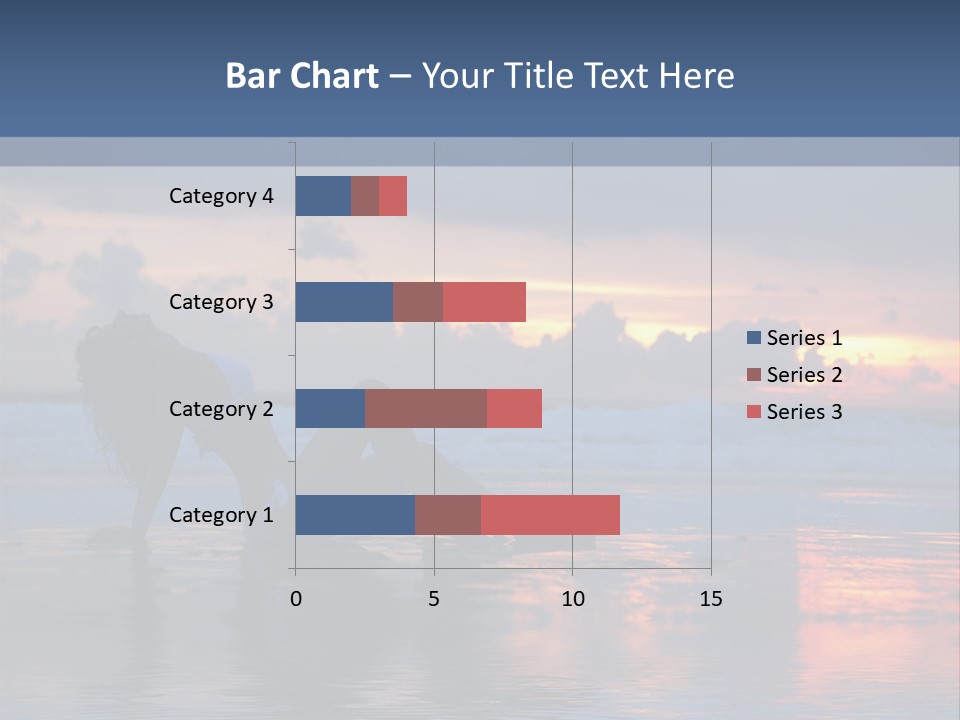 Woman In The Sunset PowerPoint Template