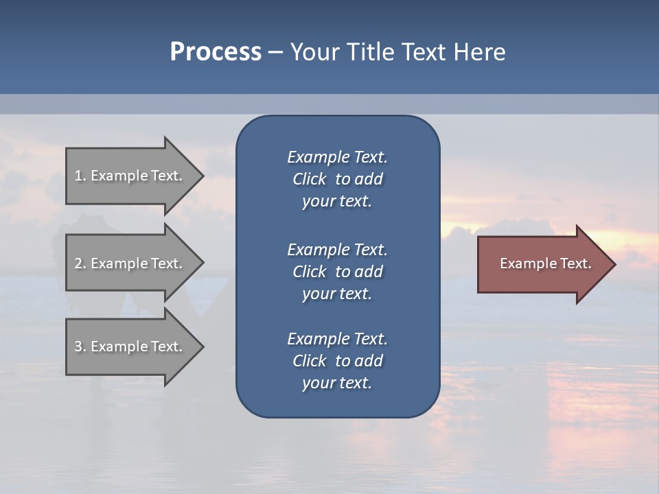 Woman In The Sunset PowerPoint Template
