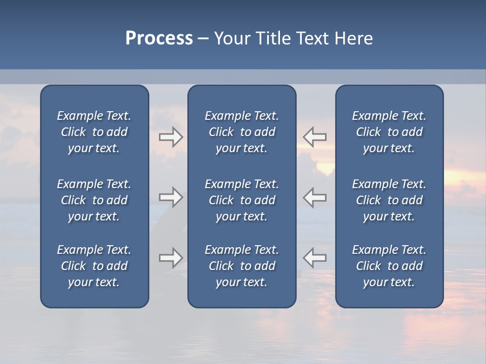 Woman In The Sunset PowerPoint Template