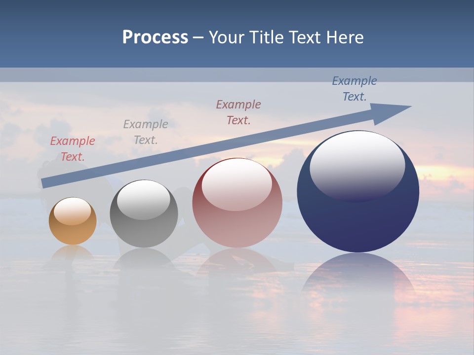 Woman In The Sunset PowerPoint Template