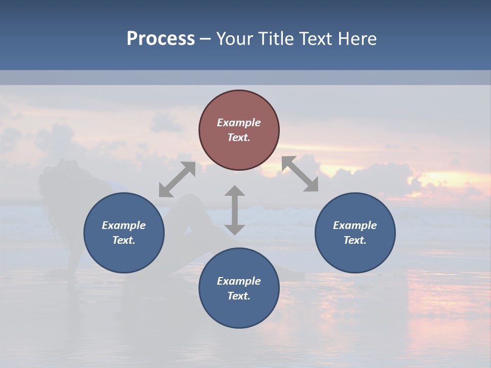 Woman In The Sunset PowerPoint Template
