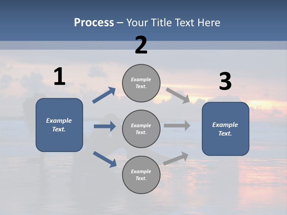 Woman In The Sunset PowerPoint Template