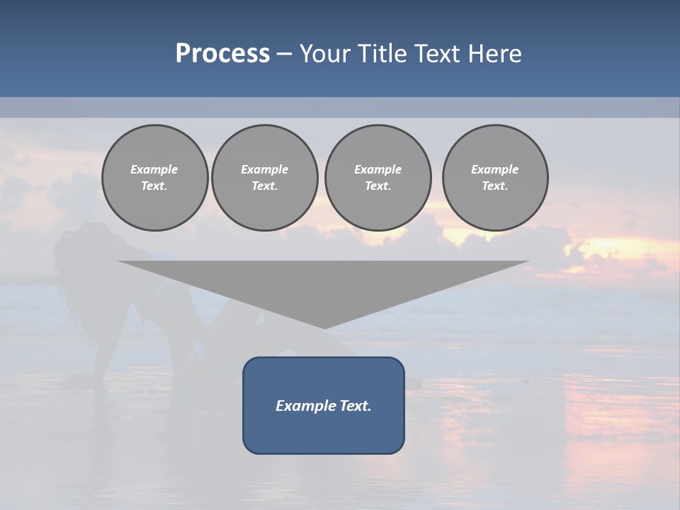 Woman In The Sunset PowerPoint Template