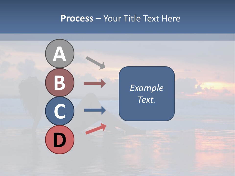 Woman In The Sunset PowerPoint Template