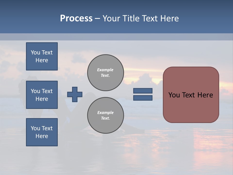 Woman In The Sunset PowerPoint Template