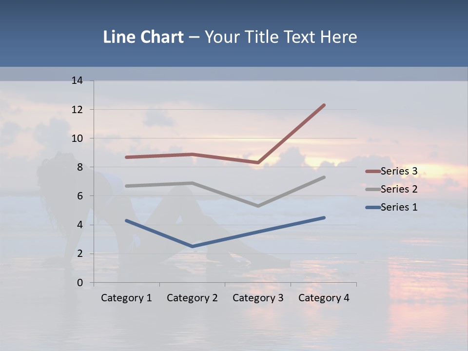 Woman In The Sunset PowerPoint Template