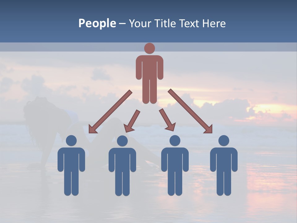 Woman In The Sunset PowerPoint Template