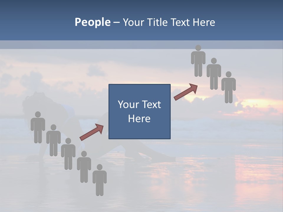 Woman In The Sunset PowerPoint Template