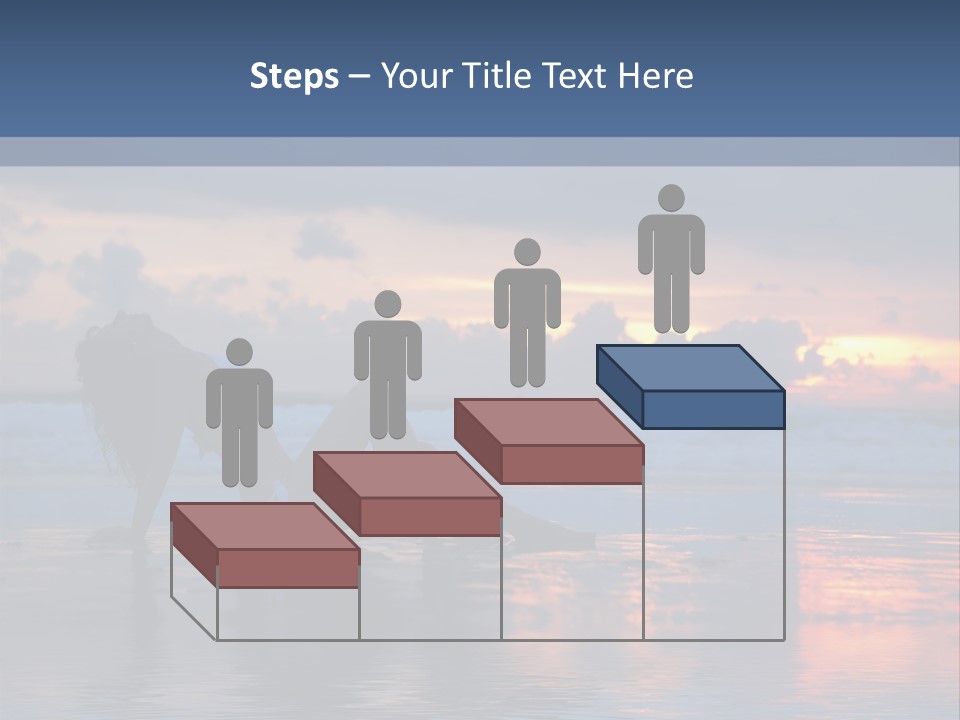 Woman In The Sunset PowerPoint Template