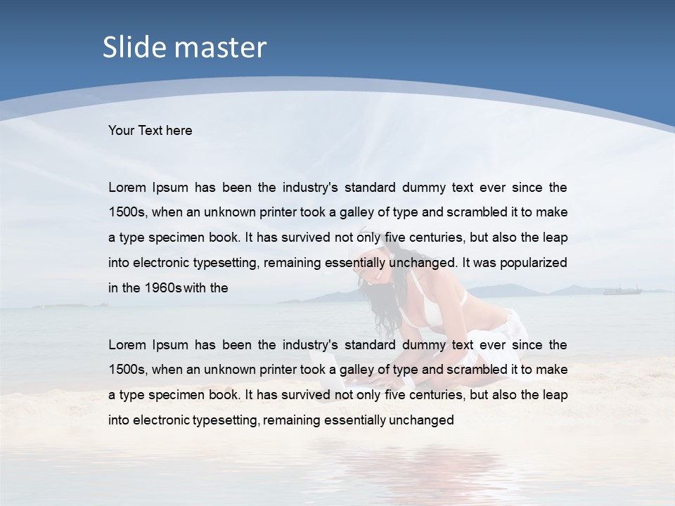 Cloud Blue Wi Fi PowerPoint Template