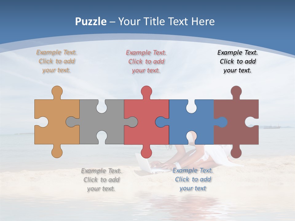 Cloud Blue Wi Fi PowerPoint Template