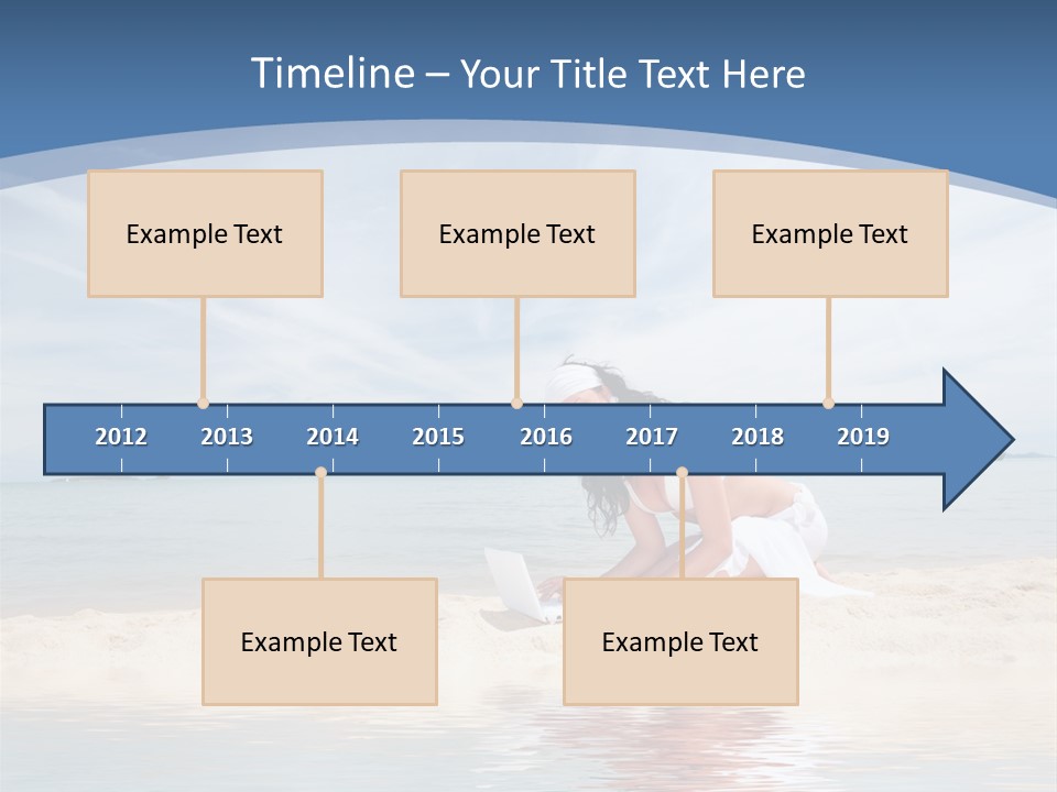 Cloud Blue Wi Fi PowerPoint Template