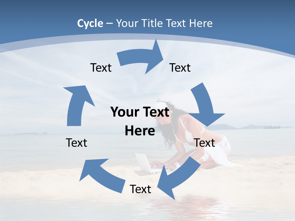 Cloud Blue Wi Fi PowerPoint Template