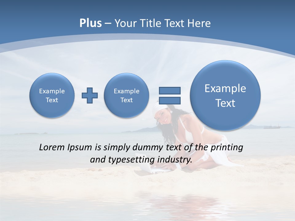 Cloud Blue Wi Fi PowerPoint Template