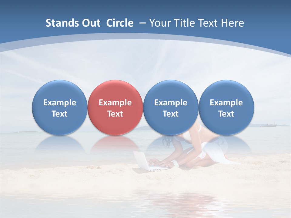 Cloud Blue Wi Fi PowerPoint Template