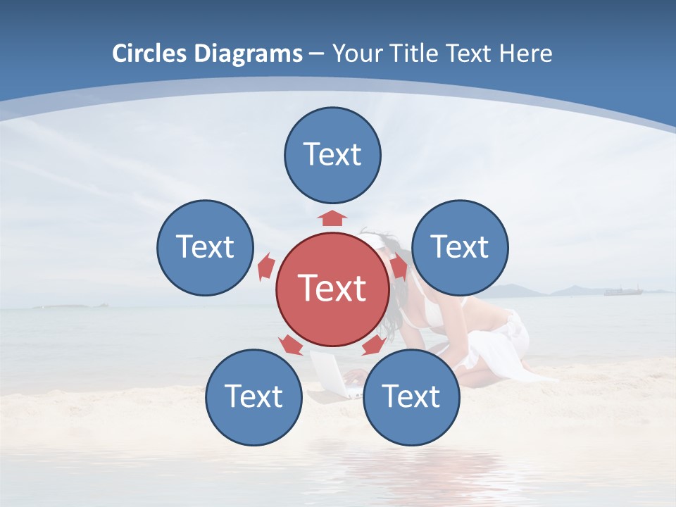 Cloud Blue Wi Fi PowerPoint Template