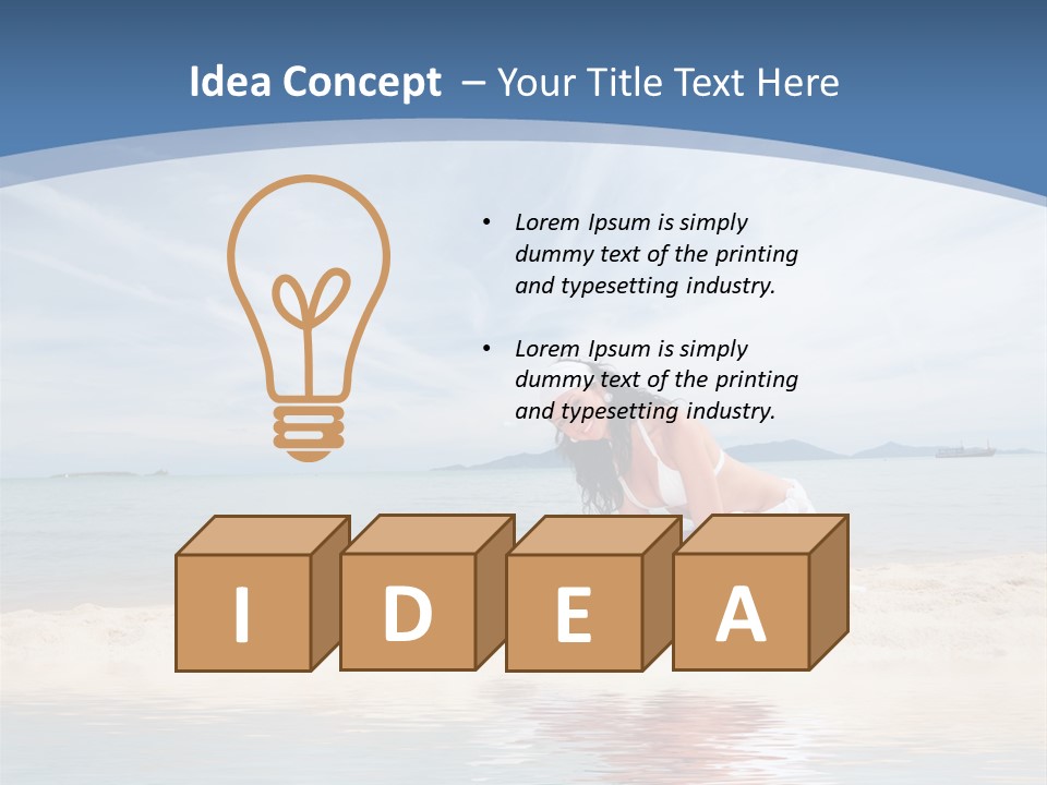 Cloud Blue Wi Fi PowerPoint Template