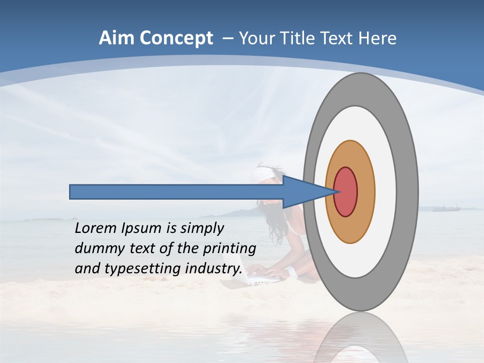 Cloud Blue Wi Fi PowerPoint Template