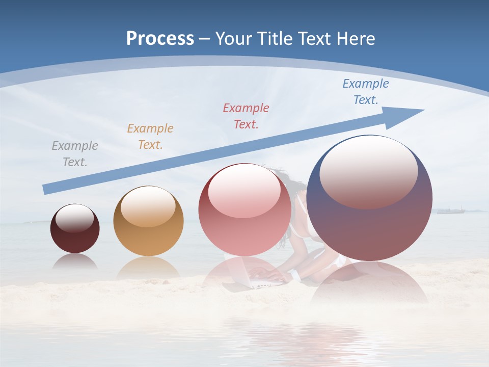 Cloud Blue Wi Fi PowerPoint Template