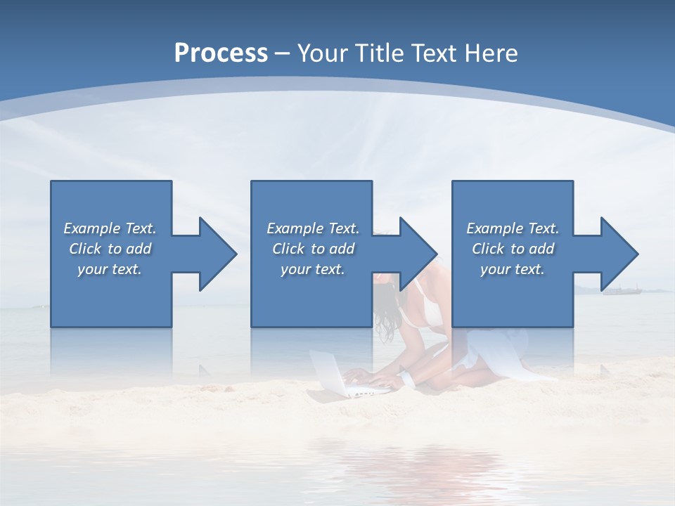 Cloud Blue Wi Fi PowerPoint Template