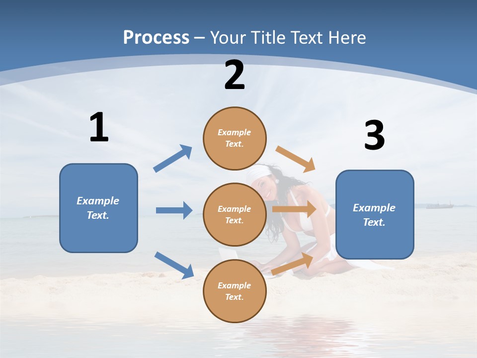 Cloud Blue Wi Fi PowerPoint Template