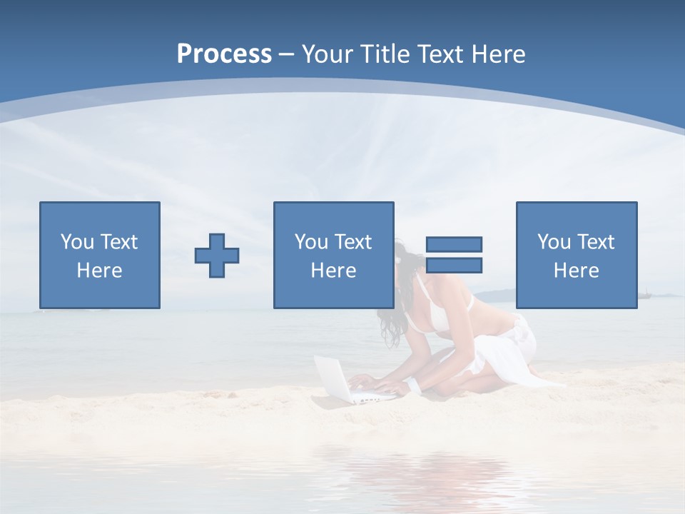 Cloud Blue Wi Fi PowerPoint Template