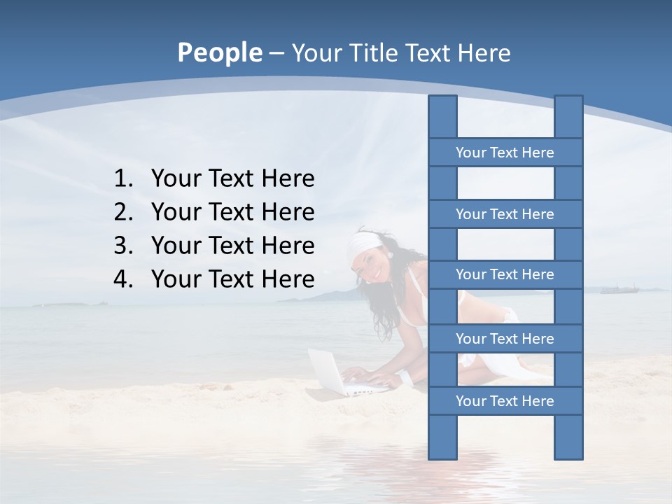 Cloud Blue Wi Fi PowerPoint Template