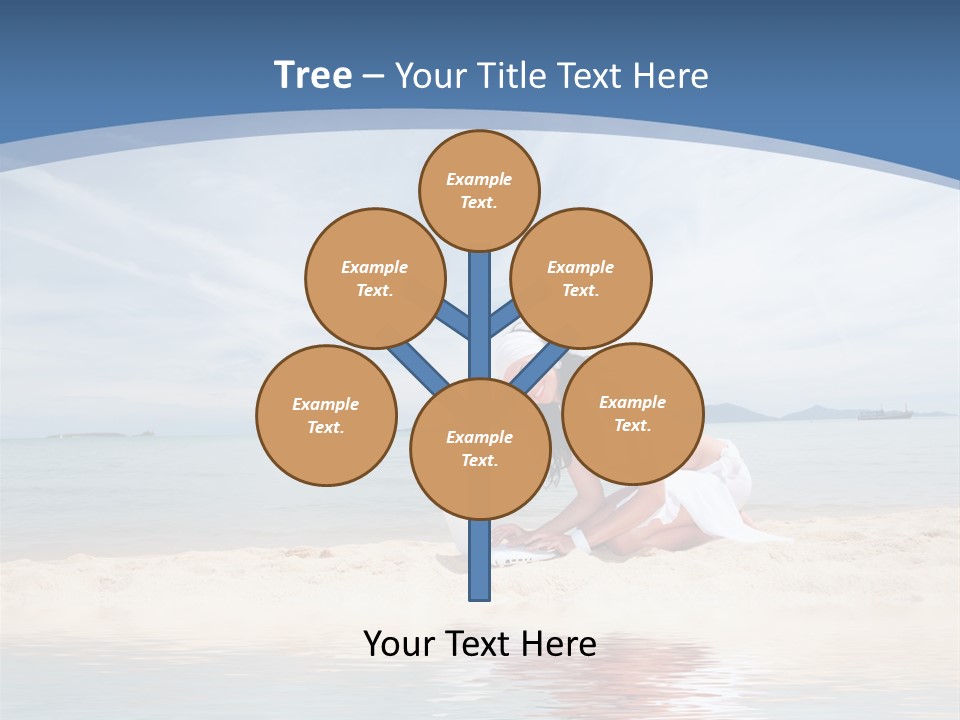 Cloud Blue Wi Fi PowerPoint Template