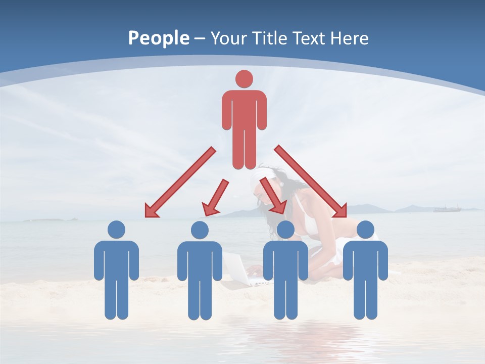 Cloud Blue Wi Fi PowerPoint Template