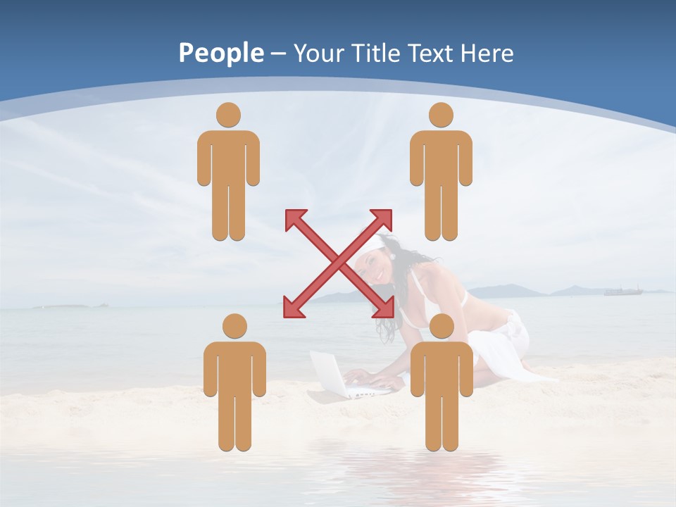 Cloud Blue Wi Fi PowerPoint Template