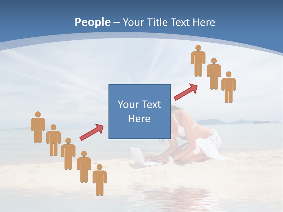 Cloud Blue Wi Fi PowerPoint Template