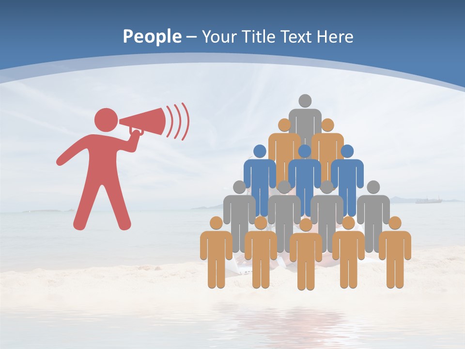 Cloud Blue Wi Fi PowerPoint Template