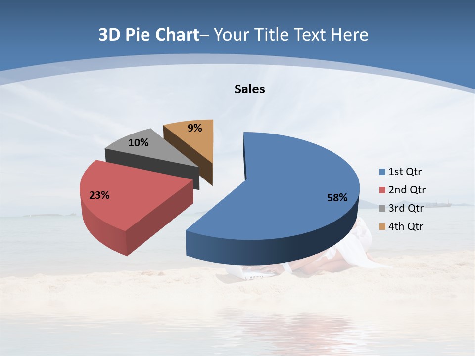 Cloud Blue Wi Fi PowerPoint Template