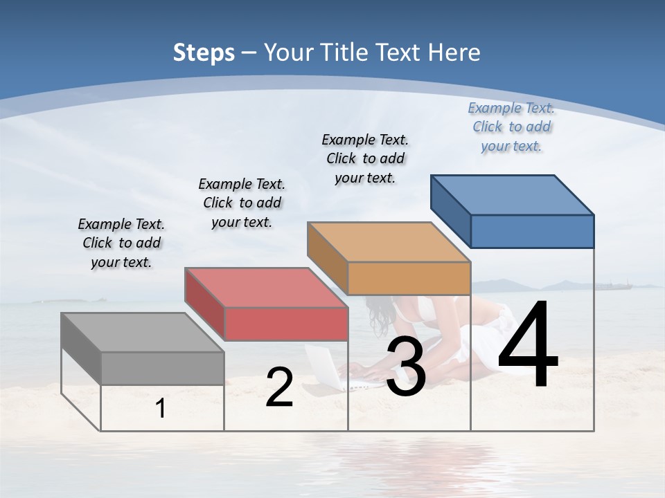 Cloud Blue Wi Fi PowerPoint Template