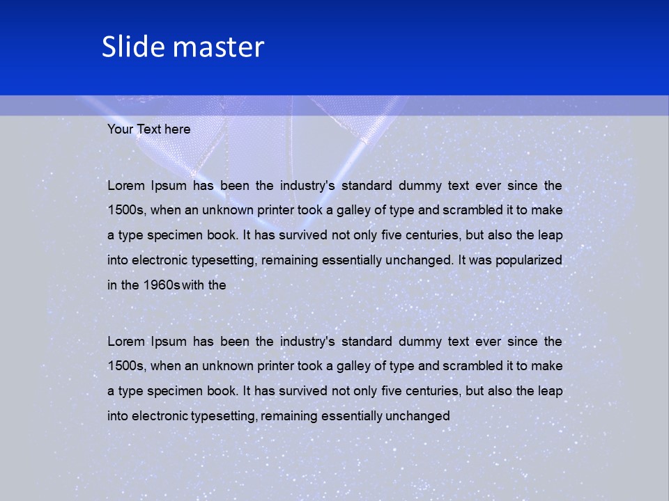 Card Text Present PowerPoint Template