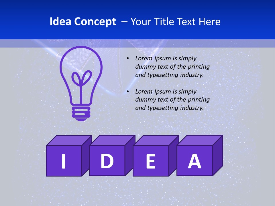 Card Text Present PowerPoint Template