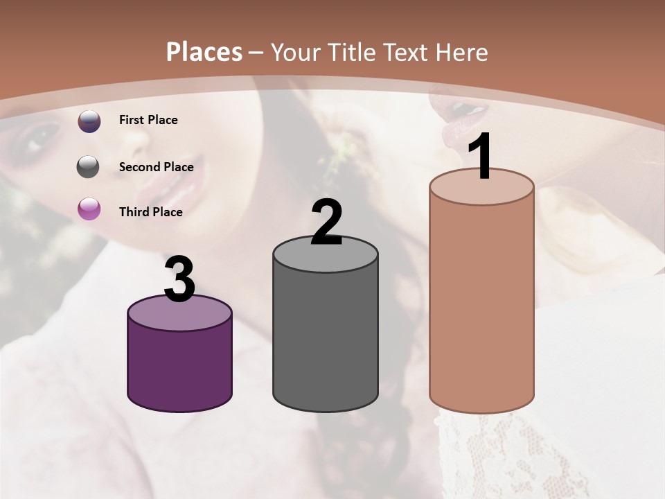 One Girl Model PowerPoint Template