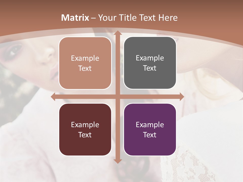 One Girl Model PowerPoint Template