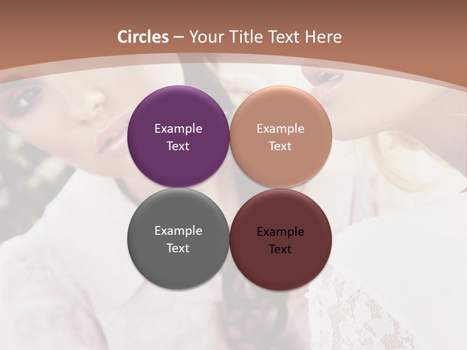 One Girl Model PowerPoint Template