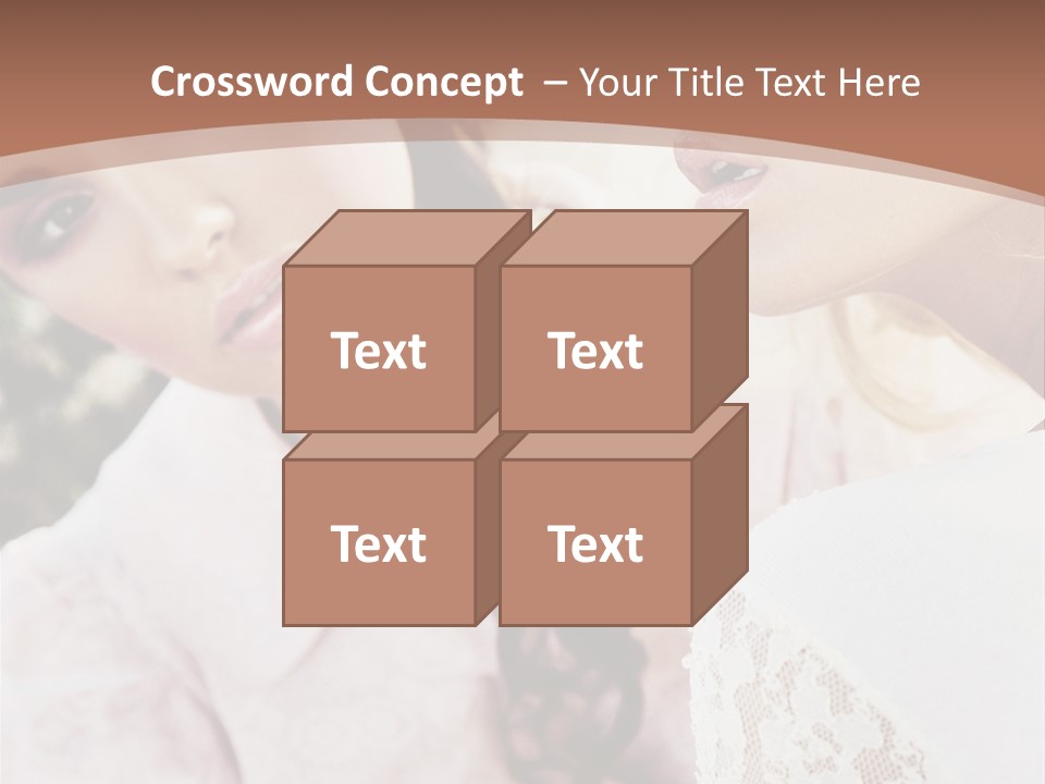 One Girl Model PowerPoint Template