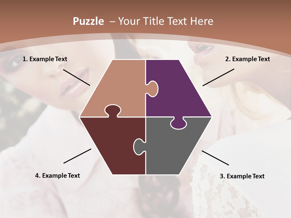 One Girl Model PowerPoint Template