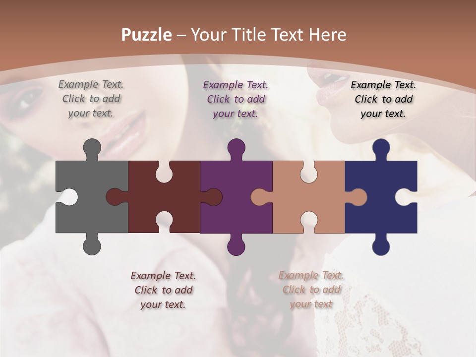 One Girl Model PowerPoint Template