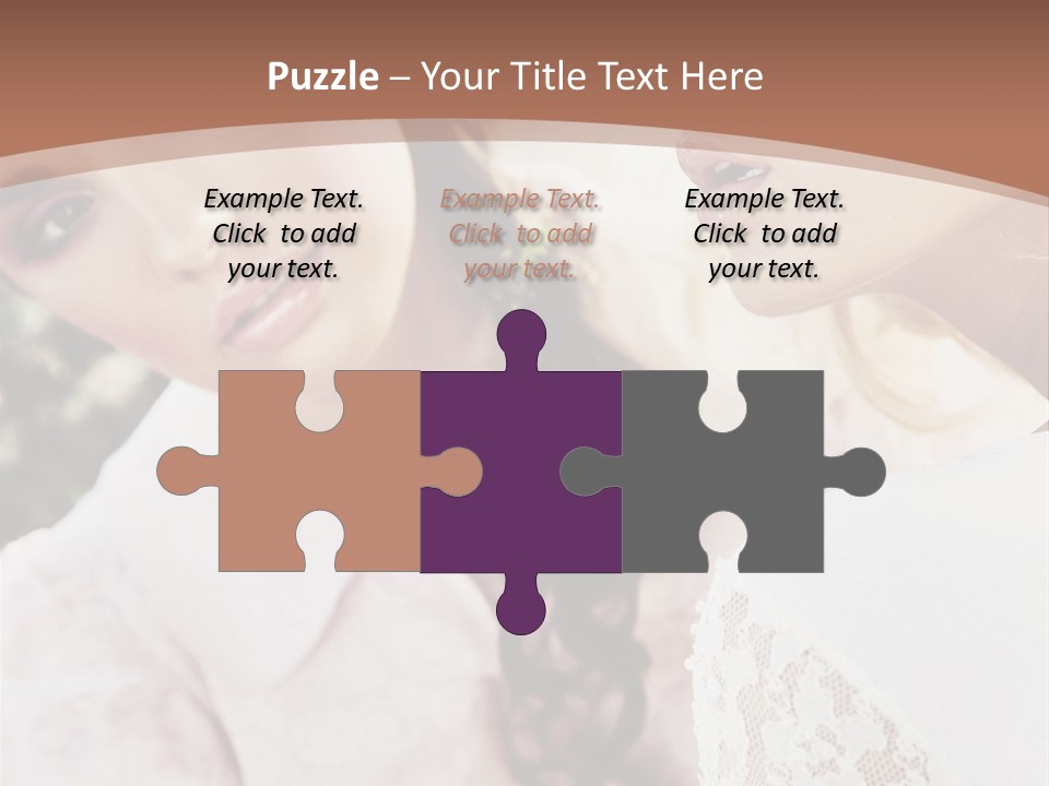 One Girl Model PowerPoint Template