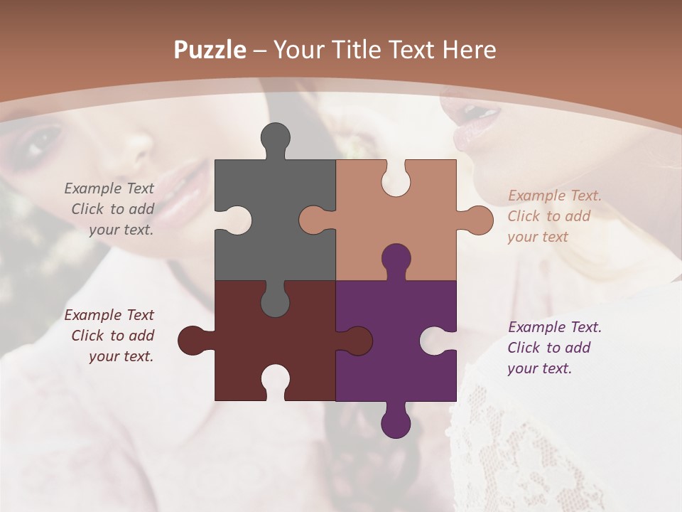 One Girl Model PowerPoint Template