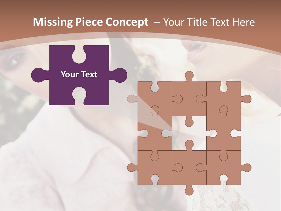 One Girl Model PowerPoint Template