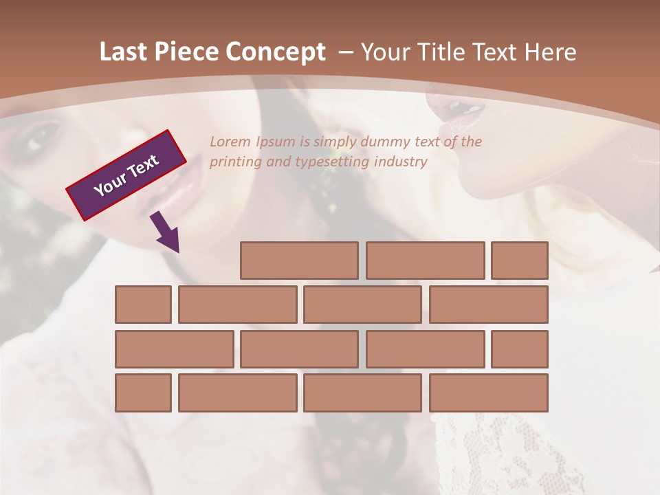 One Girl Model PowerPoint Template